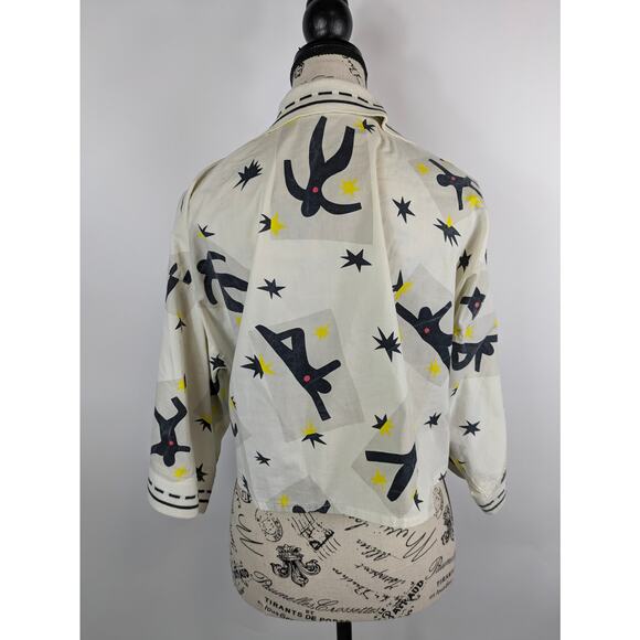 Vtg Dolce Vita Womens M Jacket Top Set POOR Jamaican Style Voodoo Crop Designer - Picture 11 of 16